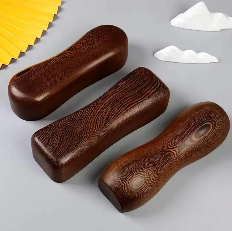 【矫正颈椎】檀木颈椎枕颈部修复牵引矫正僵硬助睡眠木枕按摩脊椎枕