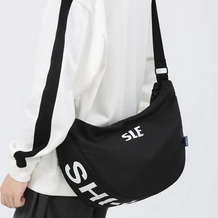 25年新款大容量肩包简约饺子包时尚百搭单肩男女ins休闲斜挎包包