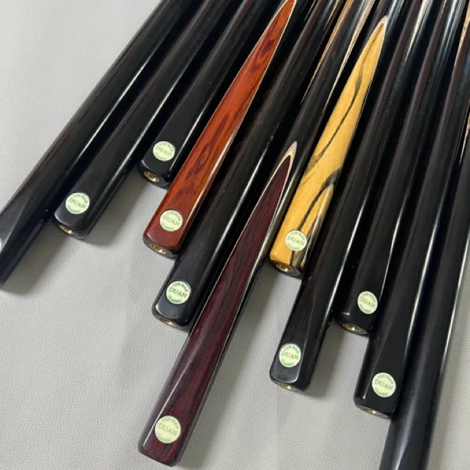 段氏绿牌黑牌小头杆通体球杆黑通单插美式中八台球杆打杆