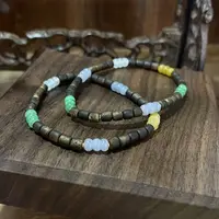 【山玥珠宝】18K金复古手工彩色翡翠手串（多样性发货1件）