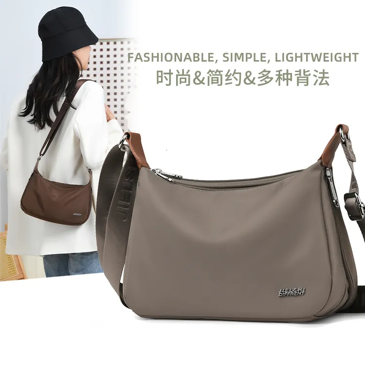 女包斜挎包时尚简约休闲牛津布单肩包枕头包轻便百搭妈妈包A8-03