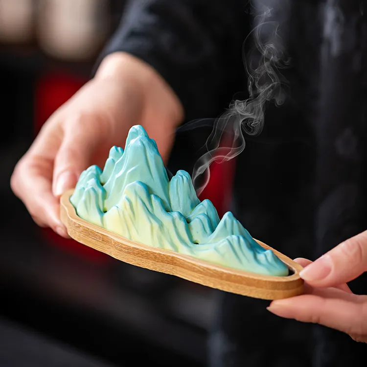 陶瓷卧香炉檀香炉香盒香插香沉香檀香熏香炉家用室内线香家居摆件