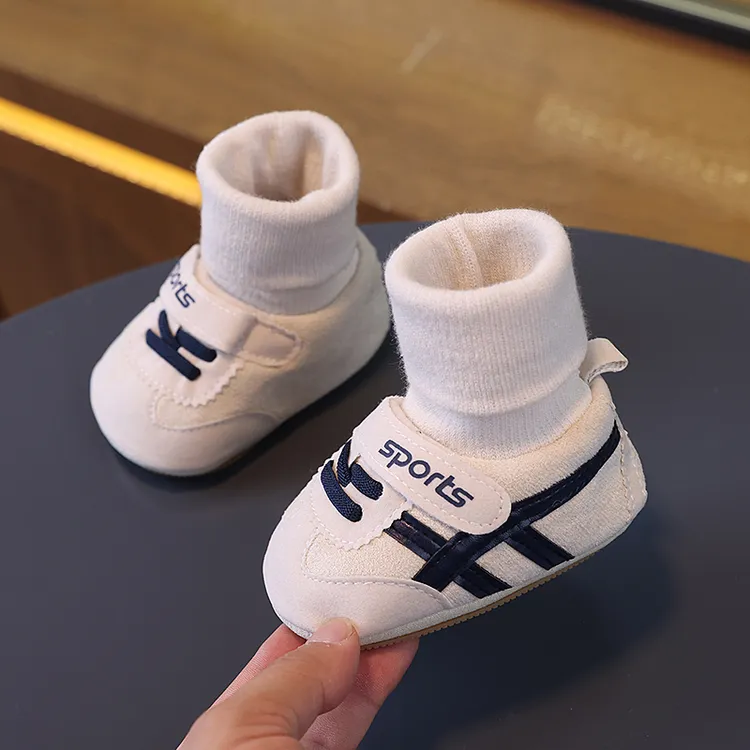 0-1岁男女宝宝步前鞋袜软底魔术贴学步鞋新生儿6-12个月婴儿鞋子