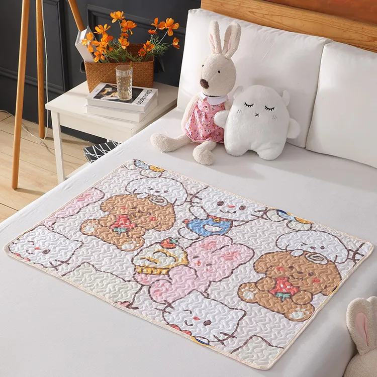 双面可洗姨妈垫婴儿卡通床垫学生宿舍例假防侧漏专用月经垫透气垫商品图