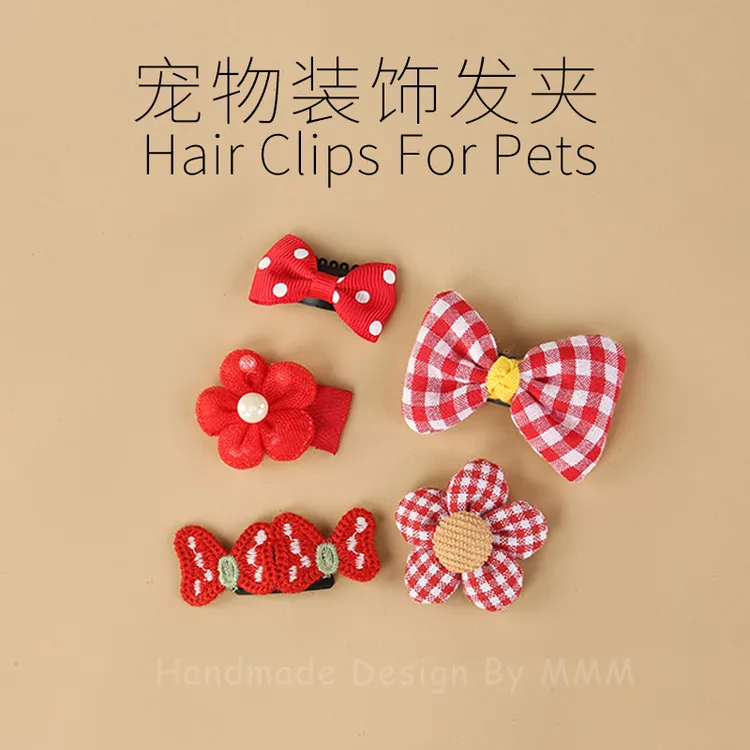 猫狗发夹宠物猫狗发夹头花宠物发夹发卡小狗小猫饰品小狗猫咪发夹