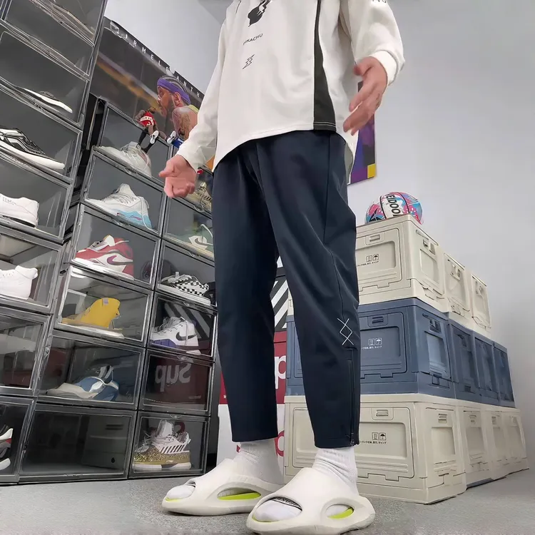 速干透气运动长裤九分运动裤男美式篮球拉链梭织训练跑步“神裤” 