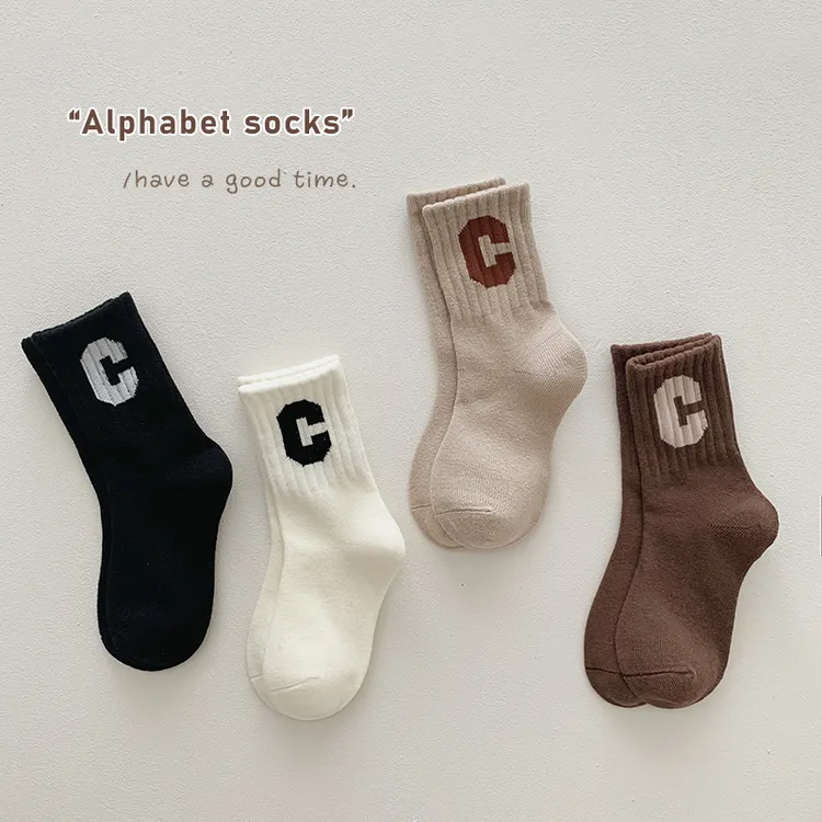 【春季上新】儿童袜子棉袜男童女童中长筒韩版春秋袜中筒冬秋季宝宝