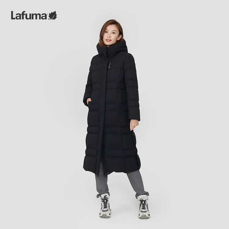 LAFUMA乐飞叶户外秋冬长款防泼水保暖鹅绒女休闲羽绒服LFJU4DH10
