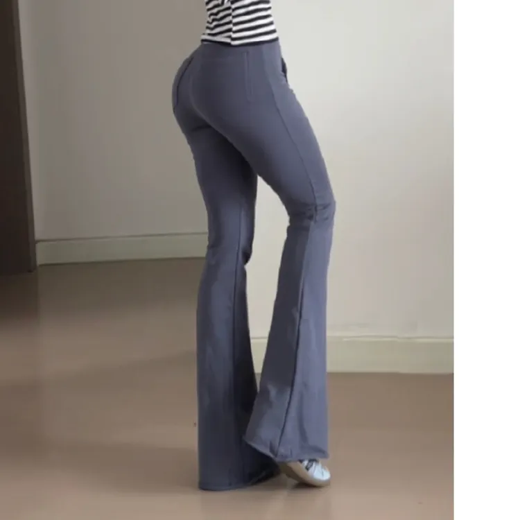 【 LAMERZ−没有弹力卫裤】辣妹漫画腿！高腰复古慵懒风弹宽松阔垂感