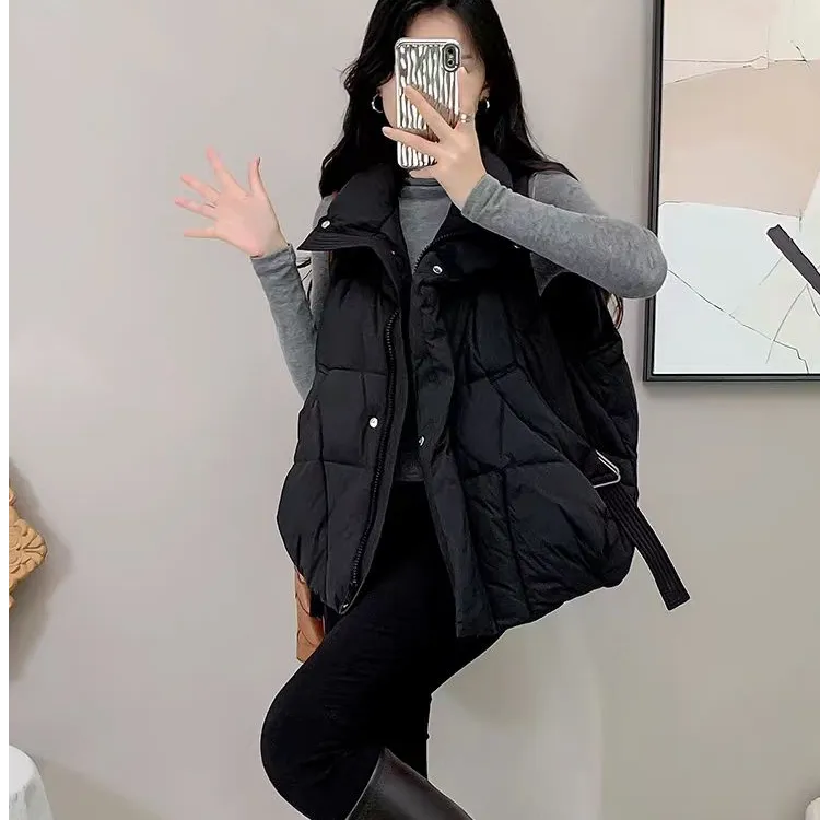 女立领马夹女款加肥加大马甲韩版马甲秋冬