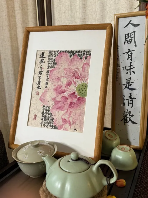 国风装饰画水墨写意花鸟国画禅意书房茶室风水艺术传统绘画文化