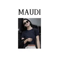 MAUDI【匹马棉T】希尔*同款匹马棉合身显气质超舒适圆领正肩T恤T602