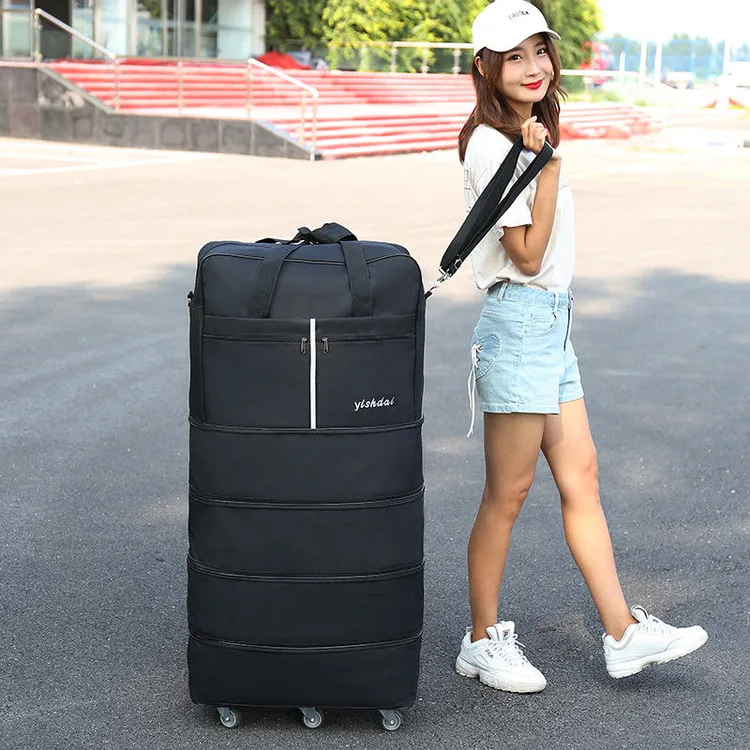 158 航空托运包大容量出国留学旅行箱飞机托运箱万向轮折叠行李包