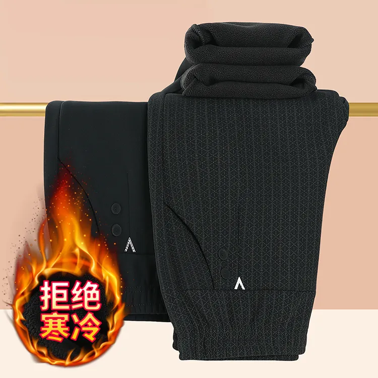 妈妈装春秋装直筒弹力休闲裤中老年人冬装保暖小脚裤奶奶装长裤