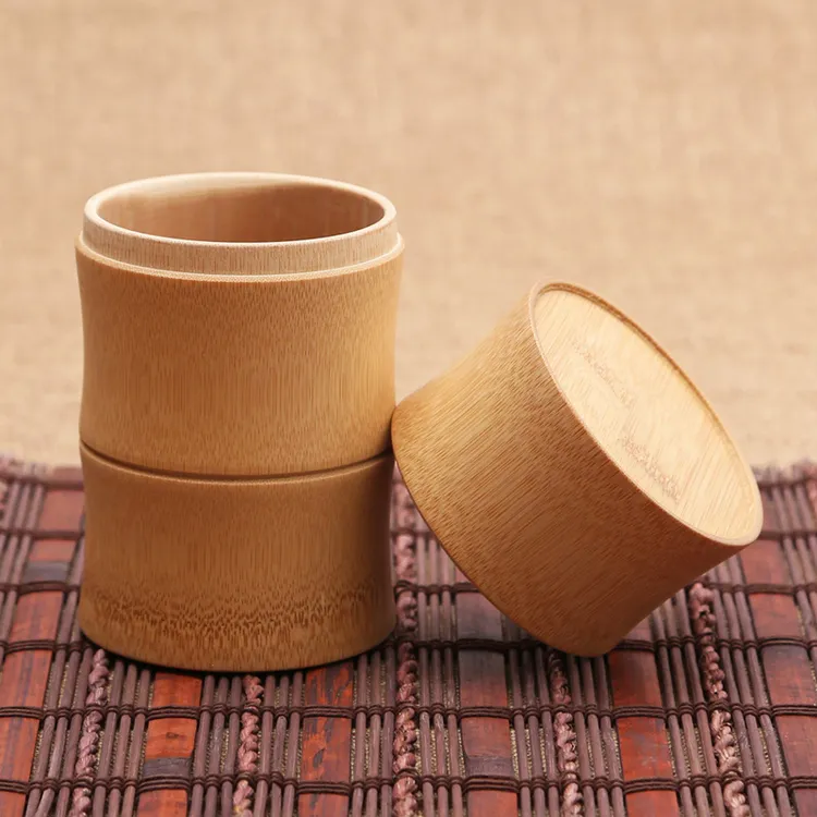 竹茗堂密封茶叶罐 天然竹制茶叶盒子大号竹筒 刻字醒茶叶桶楠竹杯