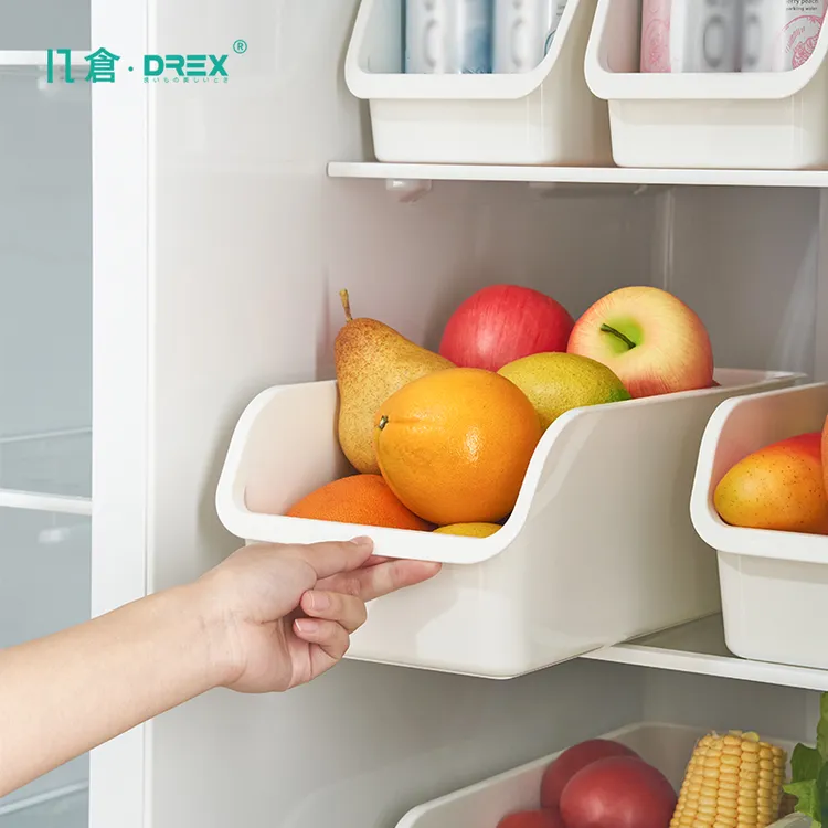 几仓抽屉式冰箱橱柜收纳储物盒家用