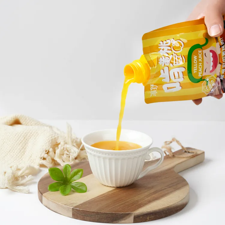 冰野 黄桃果汁甄选黄桃300ml*4