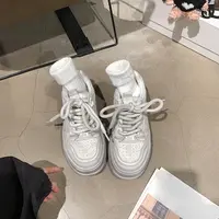 【sheii苏茵茵】6cm水上漂~圆头厚底增高休闲运动板鞋女E4416308