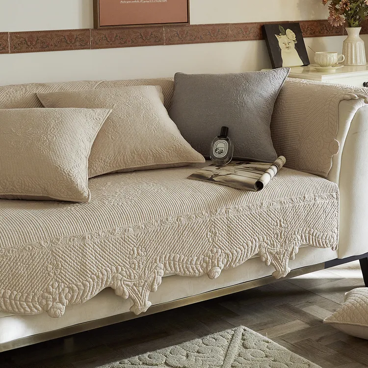 北欧现代四季通用客厅好物纯棉防滑沙发垫防滑四季款全棉坐垫套