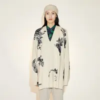 【精工系列】LESS针织衫女春美丽诺羊毛女撞色长袖针织衫2N1313940