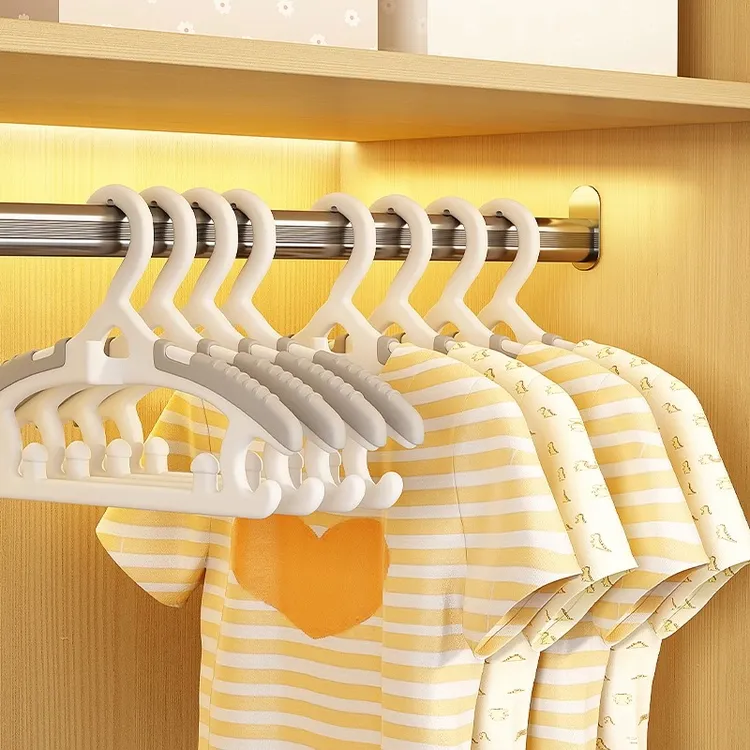 儿童无痕晾衣架伸缩婴儿宝宝晾小孩号幼儿晒衣撑衣服挂衣家用防滑