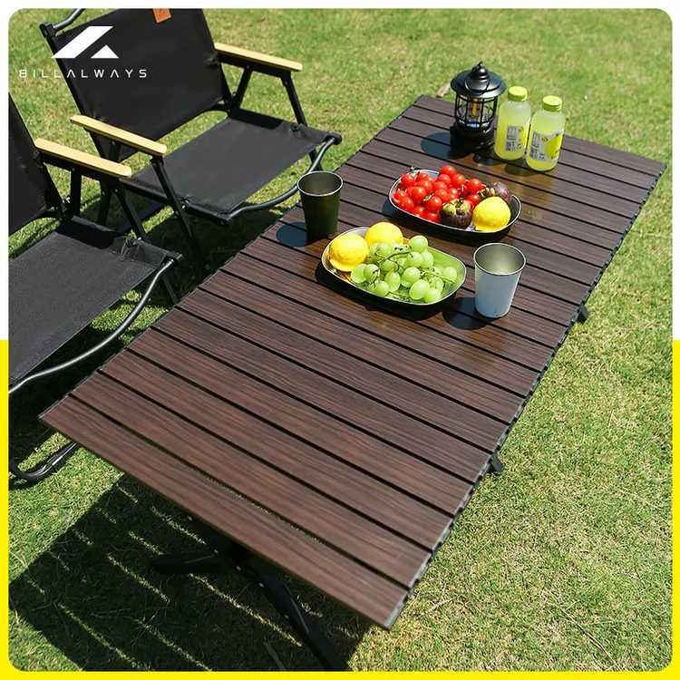 黑胡桃蛋卷桌围炉煮茶烧烤一体桌子户外折叠椅子桌子套装折叠桌子