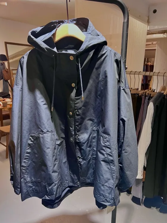 东与西店铺推荐 舒适生活系列宽松连帽抓绒外套LXJ1512-1