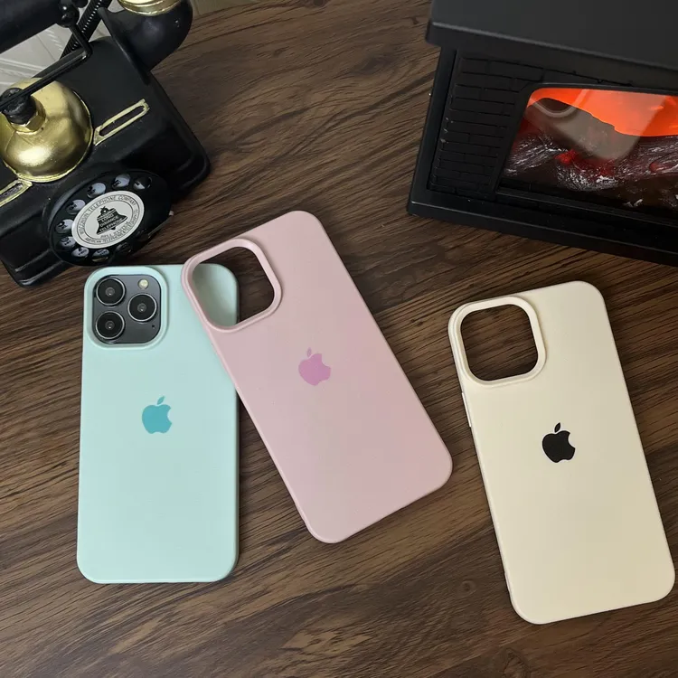 高级感荔枝素皮纹适用于苹果15手机壳iPhone14promax全包13简约xs