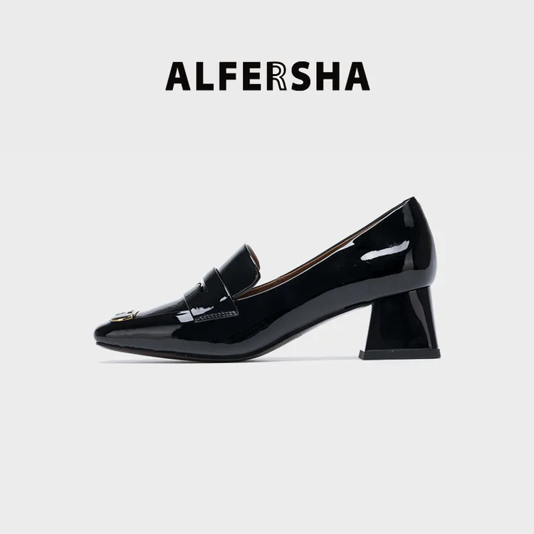 2026春款四季单鞋阿芙莎9688231英伦风气质乐福鞋B