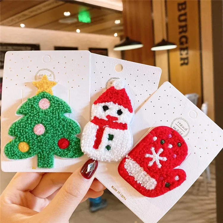 卡通圣诞BB夹侧边2025百搭小众简约刘海夹发卡少女头饰新款夹子