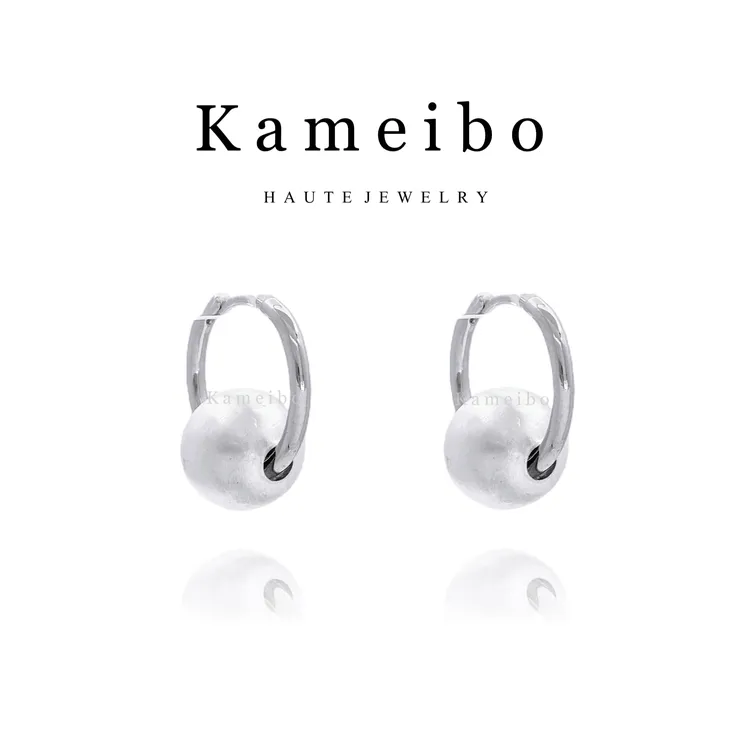 铜合金耳饰 DY·银球DK5556高级感网红气质时尚轻奢百搭耳扣耳环