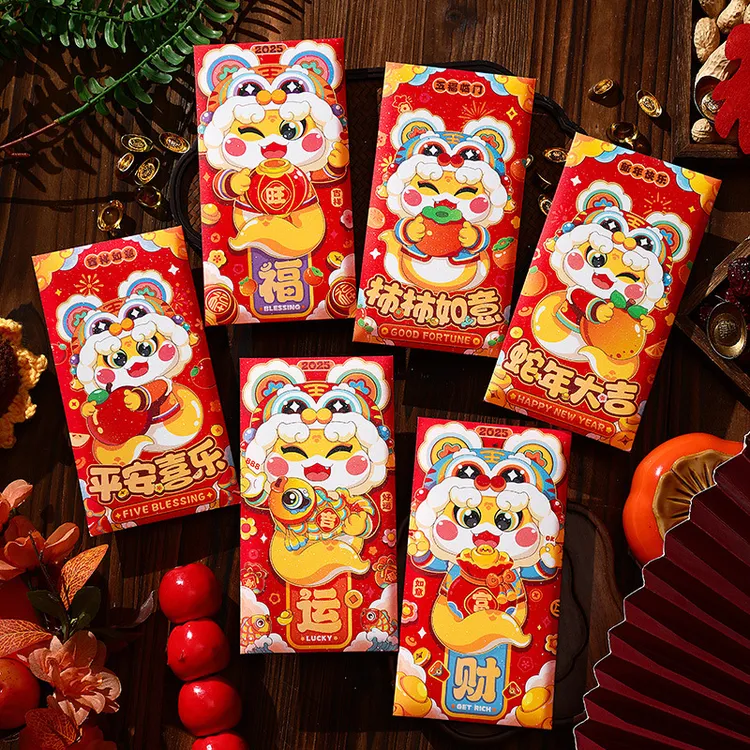 2025年新款蛇年红包新年生肖红包袋春节卡通高级感创意利是封批发
