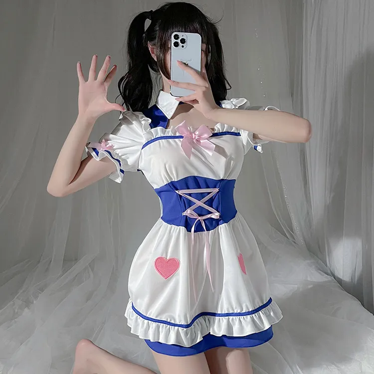 诗魅莎：内衣日系动漫二次元CosPlay连衣百褶裙套装