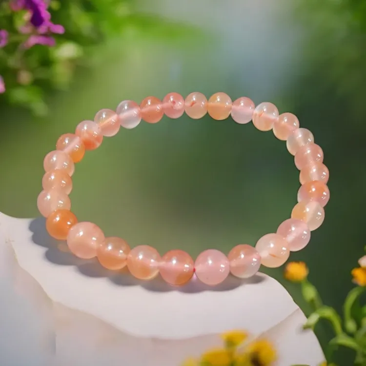 天然漂亮女士冰飘玛瑙手链  多样性发一