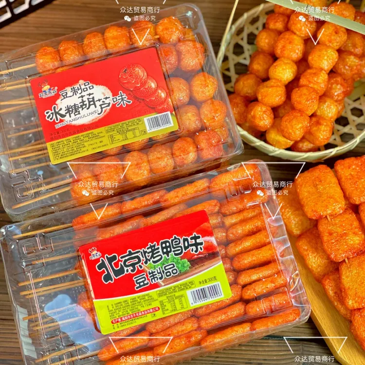 CHAONIUXIANSEN/超牛先森北京烤鸭一盒/二盒大豆制品大辣串零食