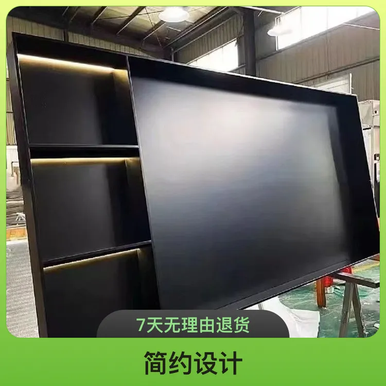 定制壁柜超薄65.75.85.100寸不锈钢不锈钢电视超薄柜嵌入式电视机