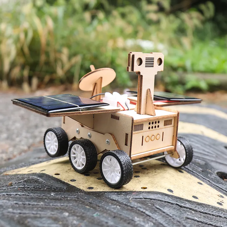 小学生科学实验教具 DIY手工材料科技小制作太阳能小车月球探测车