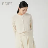 BSIEE本涩蕾丝拼接长袖毛衣气质针织衫纯色休闲春秋冬时尚百搭女
