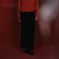 BSIEE/本涩松紧腰绒感半裙秋冬新品显瘦高腰裙女