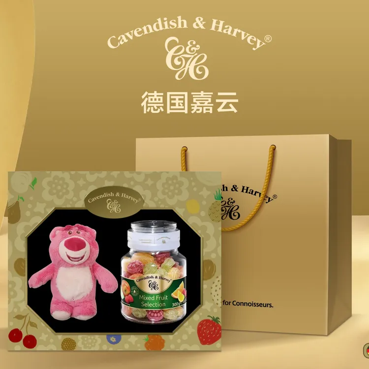 Cavendish&Harvey/嘉云 德国嘉云杂果味糖（礼盒装）附赠毛绒玩具
