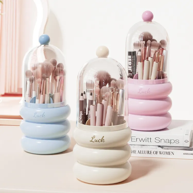 高颜值化妆刷收纳盒笔筒桌面化妆品置物架宿舍好物口红刷子收纳筒