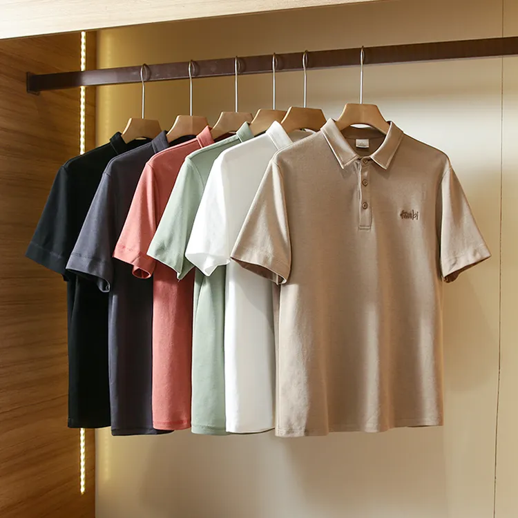 刺绣男夏季Polo衫短袖休闲POLO衫翻领韩版运动t恤男士时尚百搭