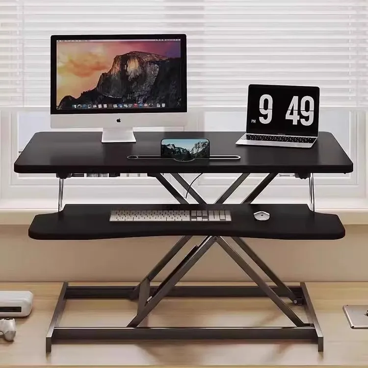 站立式升降桌电脑支架工作台桌子桌面家用办公增高笔记本台式电脑
