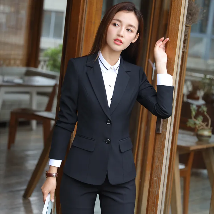 黑色西装套装女2025新款职业装职场正装春季气质工作服西服外套女