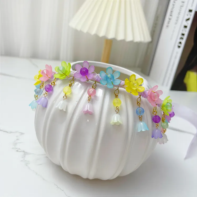 【班班精选】香妃花环材料包精选手工DIY材料包（含发箍送白色毛球）