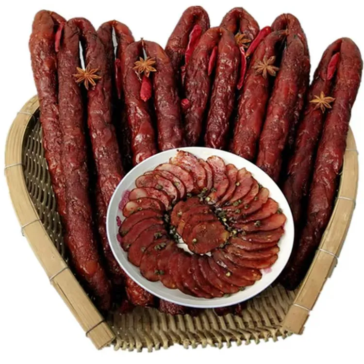 云南味道施甸腌腊香味辣味肥瘦相间方便食用麻味口感麻辣肠