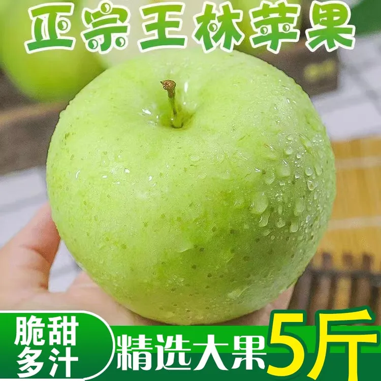 顺平正宗王林苹果现摘现发新鲜青苹果脆甜孕妇水果5斤