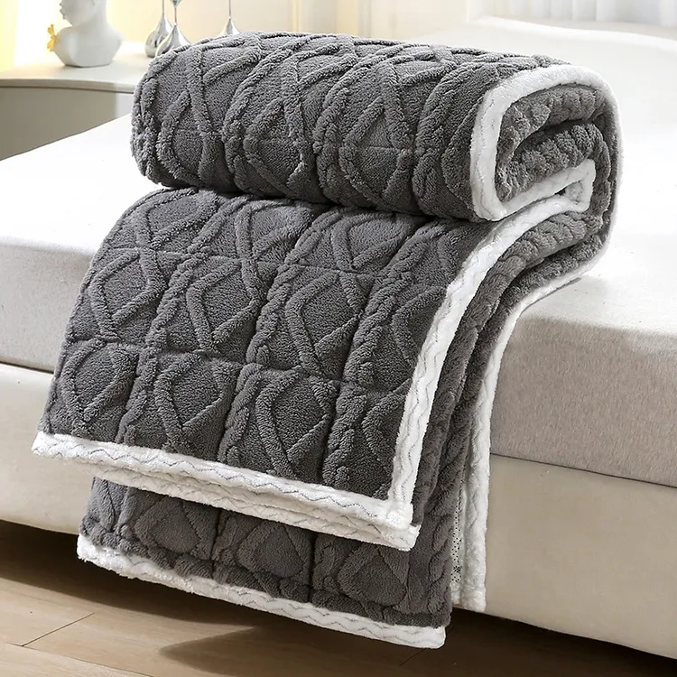 A类保暖加厚牛奶绒褥子防护垫可水洗防滑床护垫床褥垫床盖软床垫