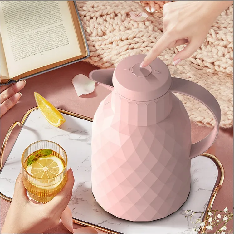 NERVISHI/乐唯诗鸭嘴保温壶真空内胆 1000ml 按压款 家用 冷水壶