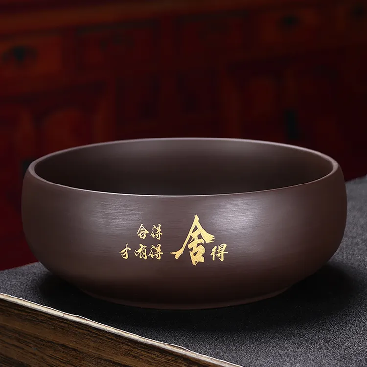 紫砂茶洗茶缸废水缸烟灰缸桌面大号水洗茶杯盆功夫茶具配件洗杯具